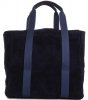 Kožené kabelka shopper bag Vittoria Gotti tmavo modrá V8252